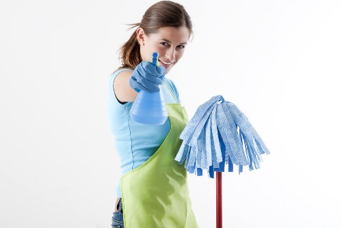 Builders cleaning services for a Soho property after renovation