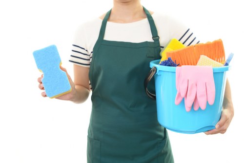Local cleaner handling hard-to-reach window access in central Soho