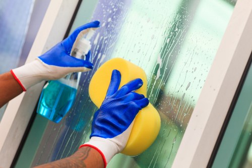 Local cleaning team carrying out a deep clean in a Soho flat