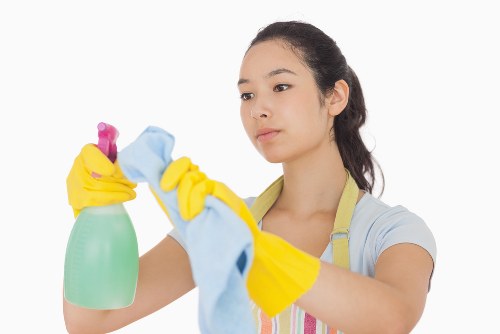 Cleaning team preparing a kitchen for move-in in Soho