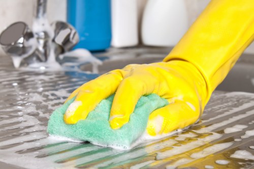 Cleaning preparation in a central London Soho building