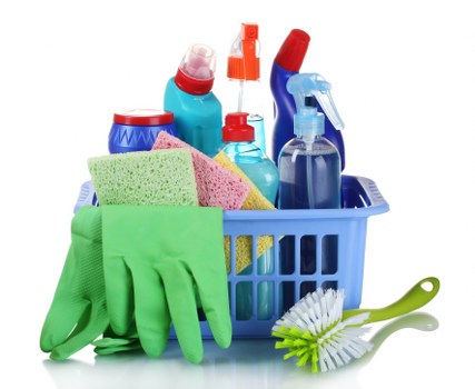 Professional deep cleaning in a Soho apartment kitchen and bathroom
