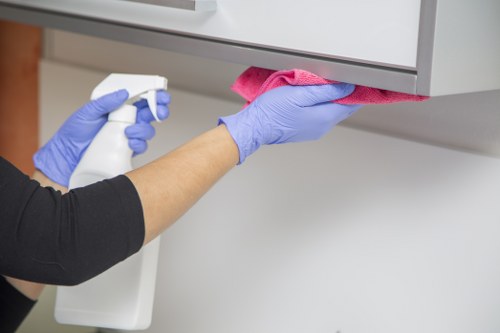 Detailed kitchen and bathroom cleaning for a Soho domestic service